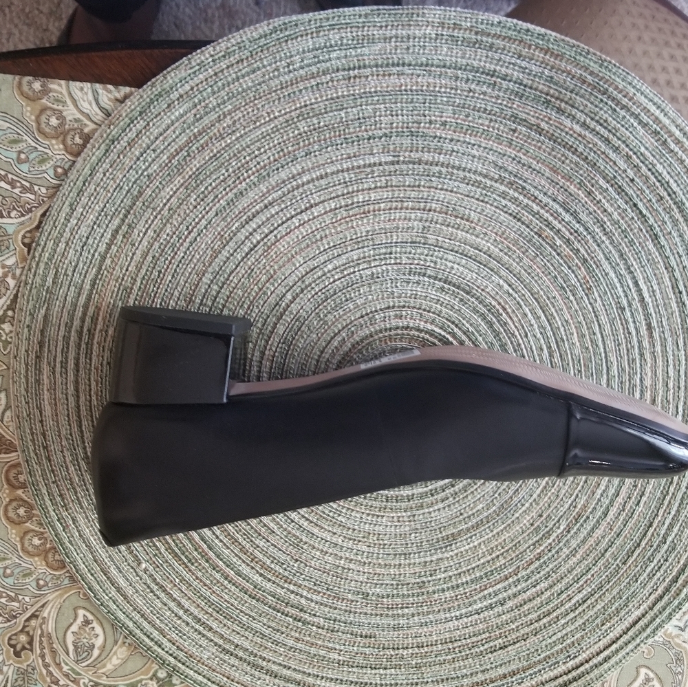 Clark black block heels size 9m
